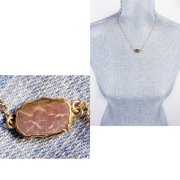 coiledfusion Jewelry - New Delicate Ocean Jasper 14Kt Gold Necklace